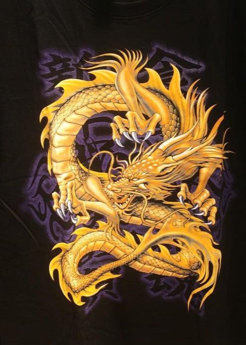 Mr. Big Yellow Dragon T-shirt #071 | Plus Size T-shirt | T-shirt Saiz Besar